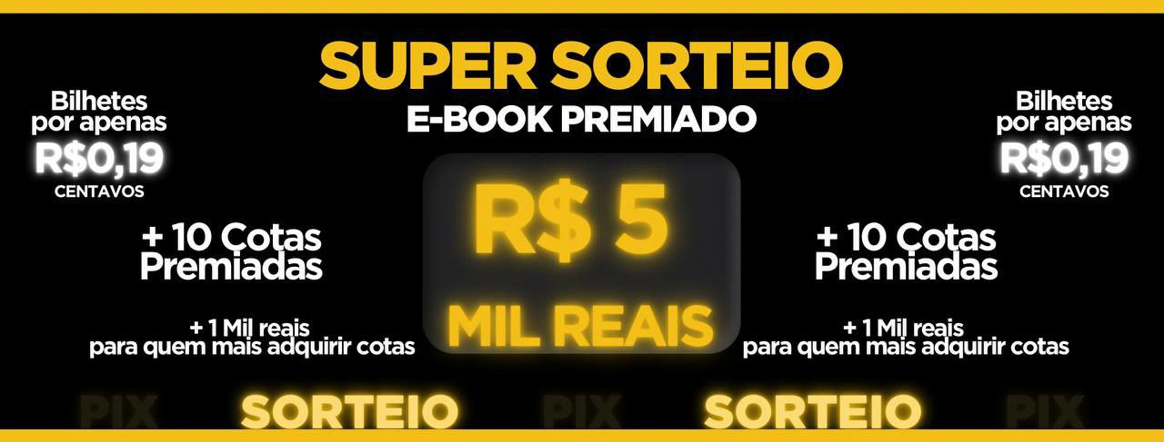 E-book Premiado + de R$7.000,00 em prêmios!